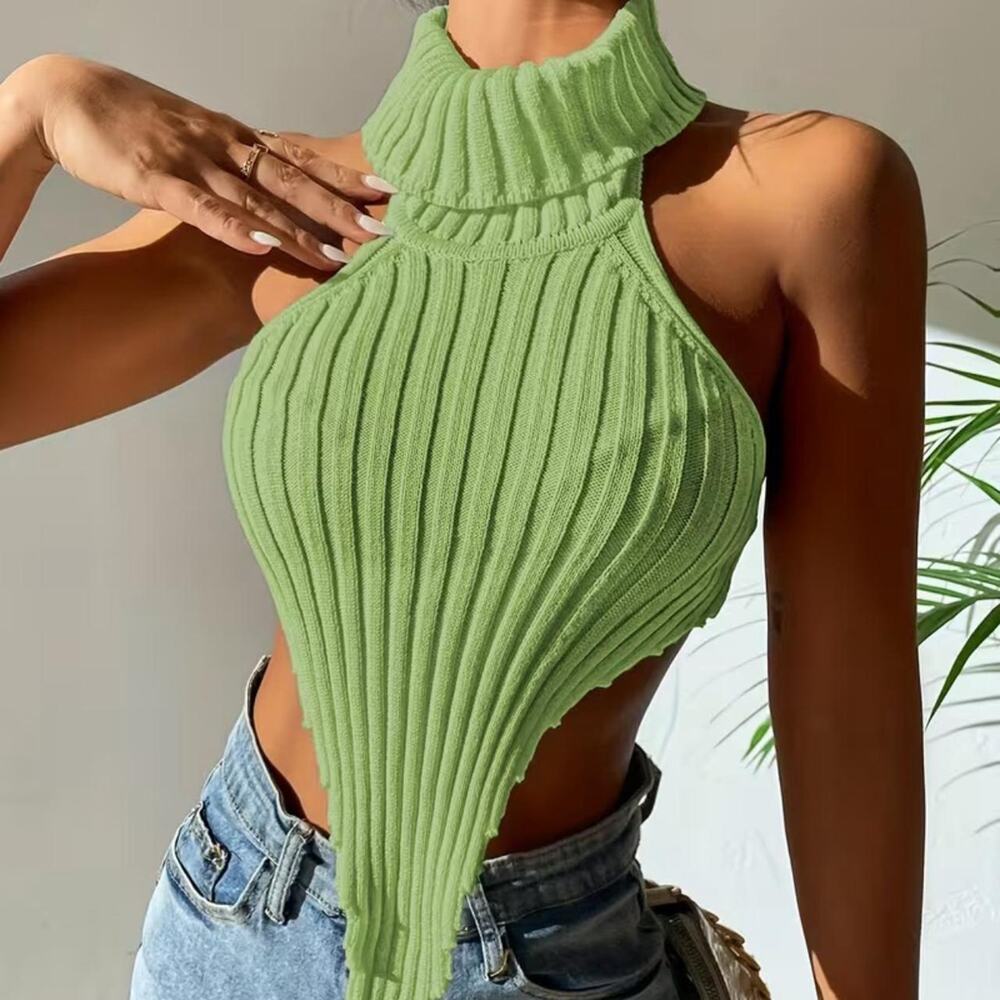 YG COLLECTION: Siena Knitted Top - Green